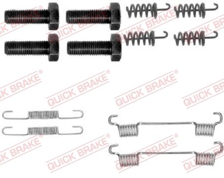 SET ACCESORII SABOTI FRANA QUICK BRAKE 105-0865 - Compatibil cu MERCEDES-BENZ