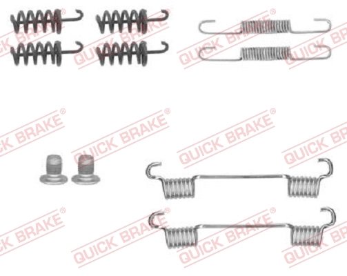 SET ACCESORII SABOTI FRANA QUICK BRAKE 105-0874 - Compatibil cu CHRYSLER, MAYBACH, MERCEDES-BENZ