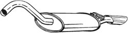 TOBA ESAPAMENT FINALA BOSAL 105-119 - Compatibil cu AUDI