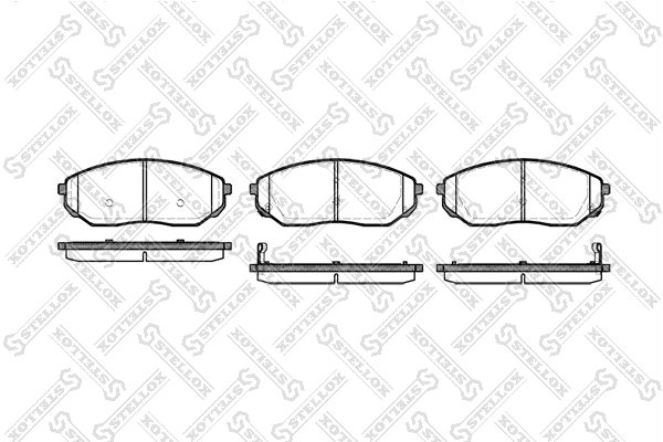 SET PLACUTE FRANA STELLOX 1052 002B-SX - Compatibil cu KIA, ROVER
