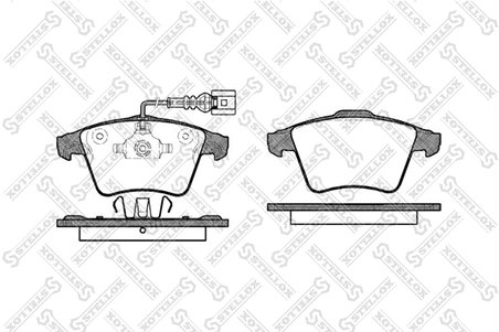 Set placute frana Stellox 1056 022-SX