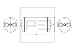 Rezervor aer sistem compresor PE Automotive 106.510-80A