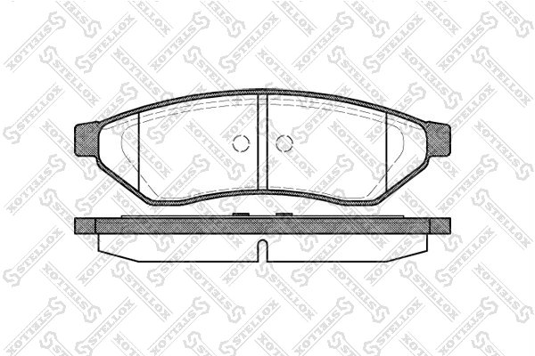 Set placute frana Stellox 1060 000-SX