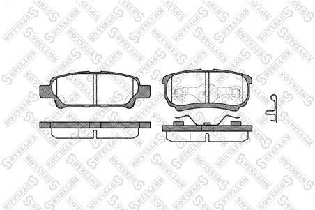 Set placute frana Stellox 1062 002-SX