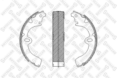 Set saboti frana Stellox 108 100-SX