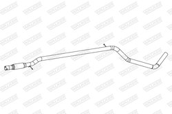 RACORD EVACUARE WALKER 10861 - Compatibil cu FIAT