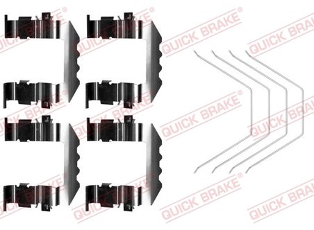 Set accesorii placute frana QUICK BRAKE 109-0018