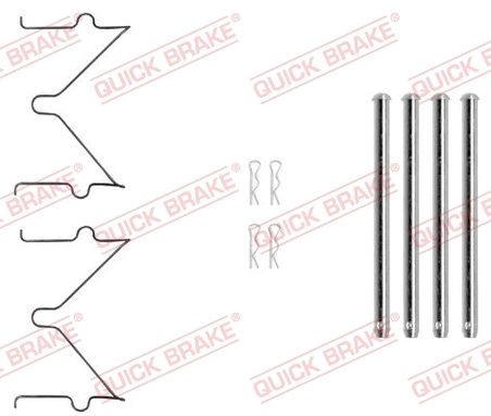 SET ACCESORII PLACUTE FRANA QUICK BRAKE 109-0040 - Compatibil cu MITSUBISHI, NISSAN, TOYOTA