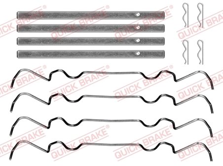 SET ACCESORII PLACUTE FRANA QUICK BRAKE 109-0069 - Compatibil cu FORD, IVECO