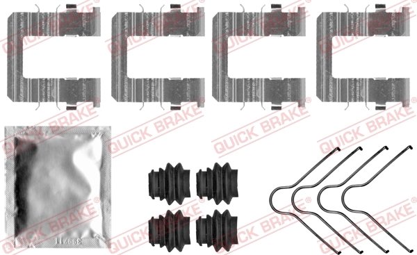 Set accesorii placute frana QUICK BRAKE 109-0074