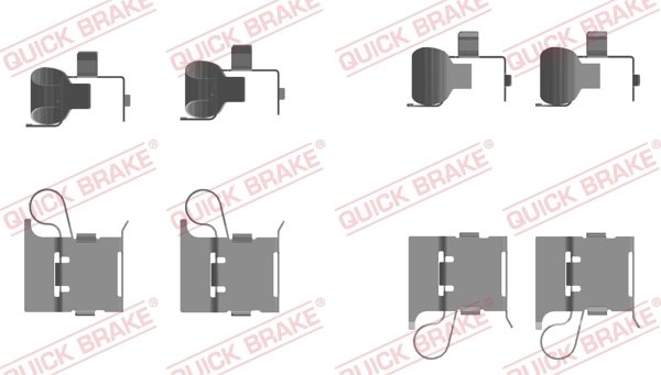 Set accesorii placute frana QUICK BRAKE 109-0097