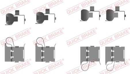 Set accesorii placute frana QUICK BRAKE 109-0097