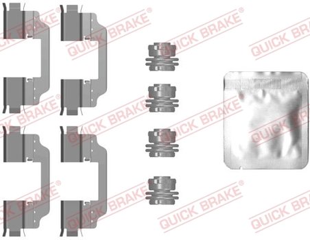 Set accesorii placute frana QUICK BRAKE 109-0101