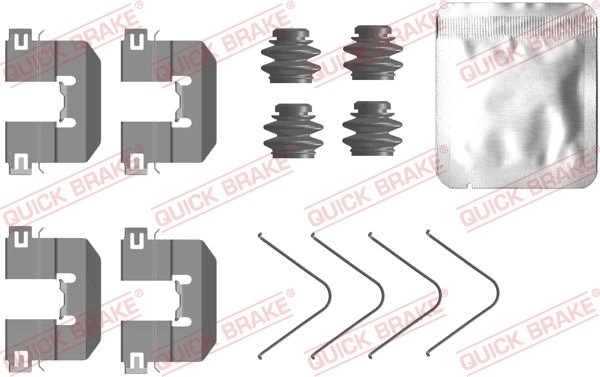 Set accesorii placute frana QUICK BRAKE 109-0104