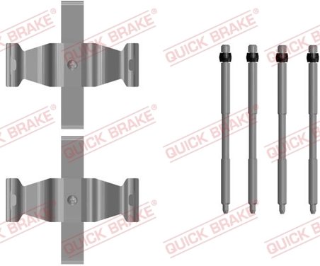 Set accesorii placute frana QUICK BRAKE 109-0107