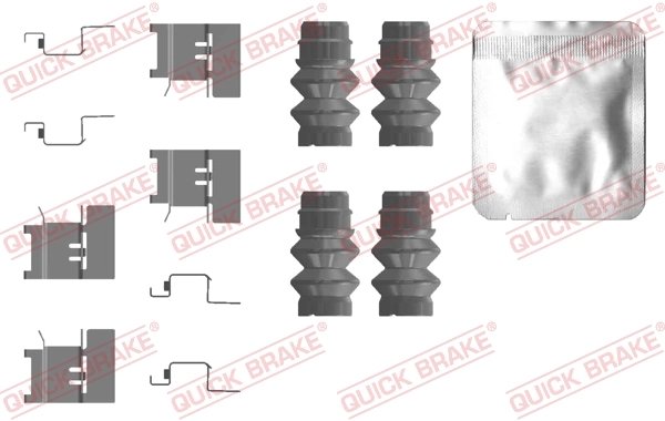 SET ACCESORII PLACUTE FRANA QUICK BRAKE 109-0120 - Compatibil cu MAN, VW