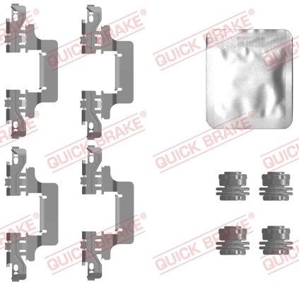 SET ACCESORII PLACUTE FRANA QUICK BRAKE 109-0129 - Compatibil cu AUDI, SEAT, VW