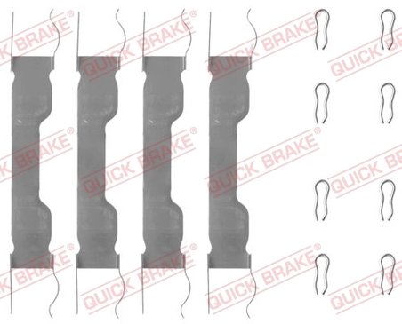 Set accesorii placute frana QUICK BRAKE 109-0909