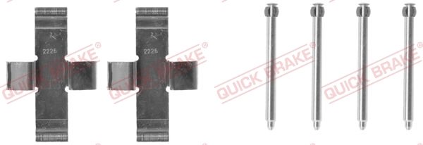 Set accesorii placute frana QUICK BRAKE 109-0916