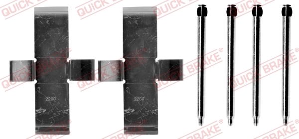 Set accesorii placute frana QUICK BRAKE 109-0945