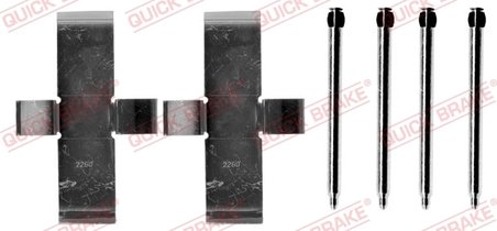 Set accesorii placute frana QUICK BRAKE 109-0945