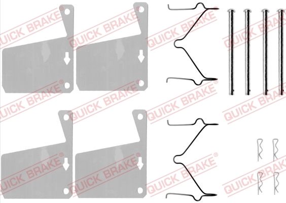 Set accesorii placute frana QUICK BRAKE 109-0960