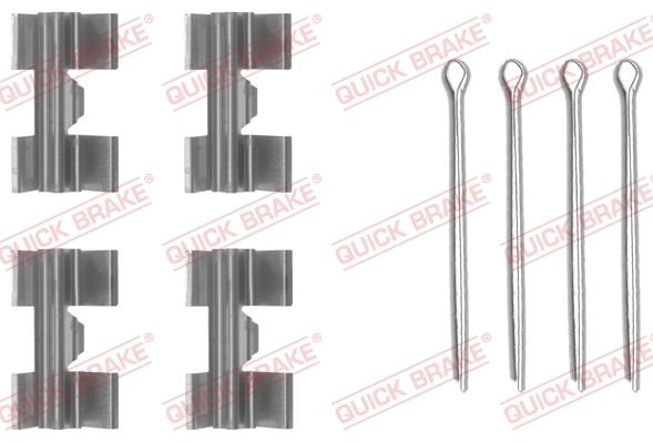 SET ACCESORII PLACUTE FRANA QUICK BRAKE 109-0969 - Compatibil cu ALFA ROMEO, FORD, IVECO, LAND ROVER, LDV, LTI