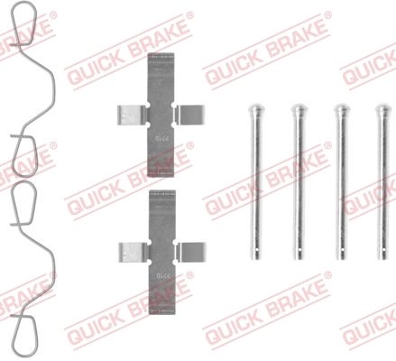 SET ACCESORII PLACUTE FRANA QUICK BRAKE 109-0982 - Compatibil cu AUDI, VW