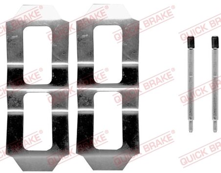 SET ACCESORII PLACUTE FRANA QUICK BRAKE 109-0987 - Compatibil cu MERCEDES-BENZ, VW