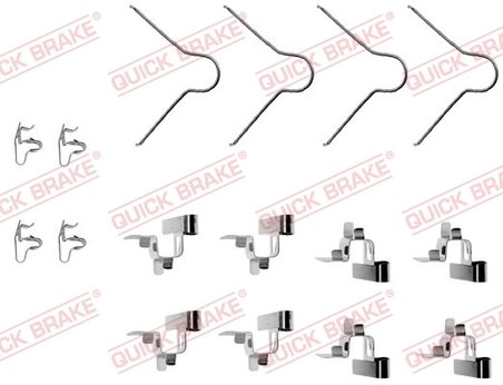Set accesorii placute frana QUICK BRAKE 109-1030