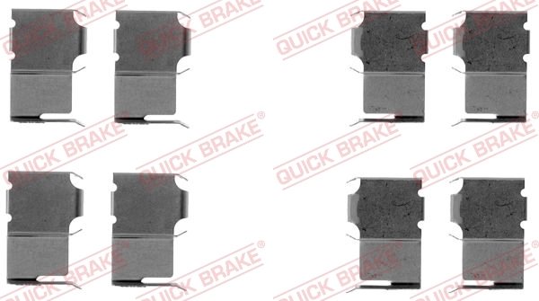Set accesorii placute frana QUICK BRAKE 109-1063