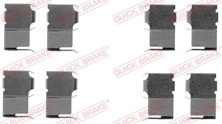 Set accesorii placute frana QUICK BRAKE 109-1063