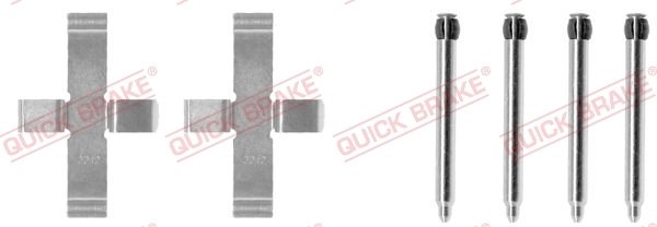 Set accesorii placute frana QUICK BRAKE 109-1076