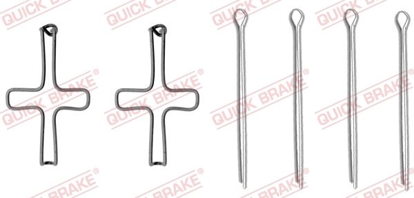 Set accesorii placute frana QUICK BRAKE 109-1099