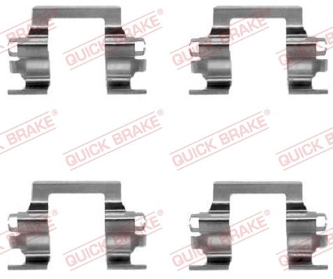 Set accesorii placute frana QUICK BRAKE 109-1117