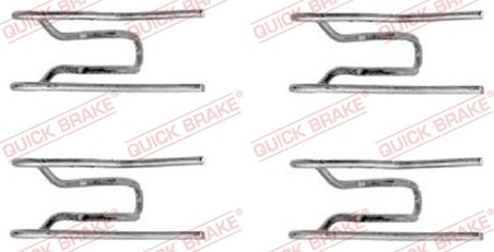 SET ACCESORII PLACUTE FRANA QUICK BRAKE 109-1152 - Compatibil cu MERCEDES-BENZ