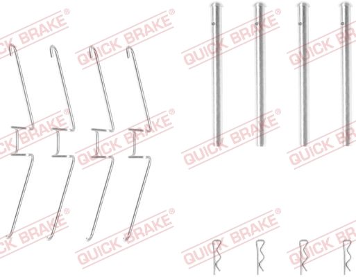 Set accesorii placute frana QUICK BRAKE 109-1155
