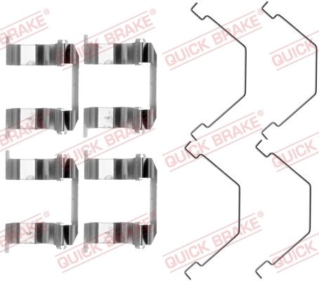Set accesorii placute frana QUICK BRAKE 109-1158