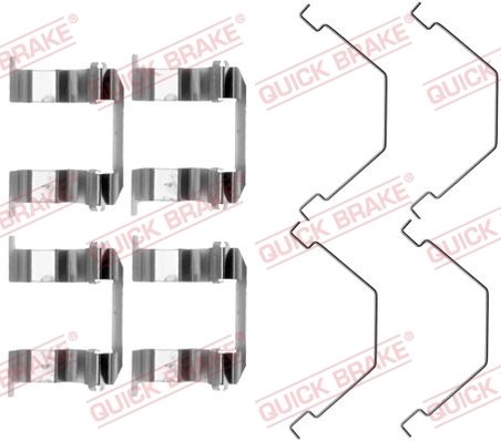 Set accesorii placute frana QUICK BRAKE 109-1158