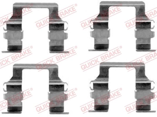 Set accesorii placute frana QUICK BRAKE 109-1164