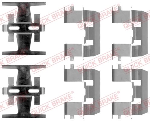 Set accesorii placute frana QUICK BRAKE 109-1208