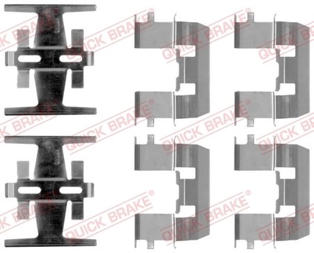 Set accesorii placute frana QUICK BRAKE 109-1208