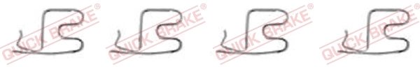 SET ACCESORII PLACUTE FRANA QUICK BRAKE 109-1219 - Compatibil cu HONDA, MITSUBISHI, SMART, VOLVO