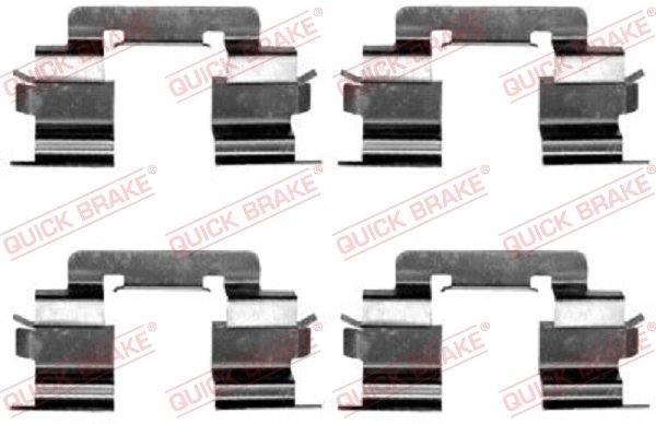 Set accesorii placute frana QUICK BRAKE 109-1216