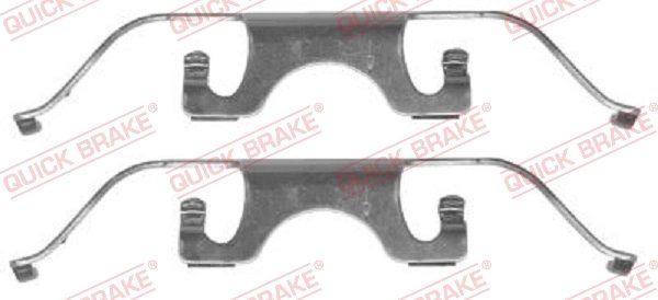 Set accesorii placute frana QUICK BRAKE 109-1224