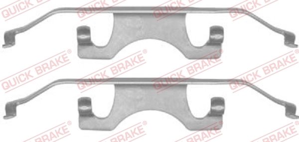 Set accesorii placute frana QUICK BRAKE 109-1241