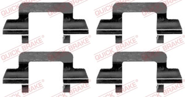 Set accesorii placute frana QUICK BRAKE 109-1243
