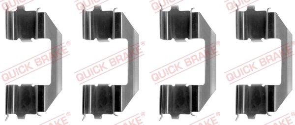 Set accesorii placute frana QUICK BRAKE 109-1258