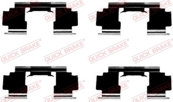 Set accesorii placute frana QUICK BRAKE 109-1276