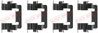Set accesorii placute frana QUICK BRAKE 109-1278